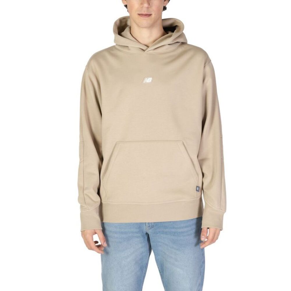 New Balance Beige Recycled Polyester Men's Hoodie
